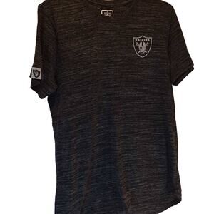 Las Vegas Raiders Team Apparel Mens T Shirt Black Marled Football NFL XL New
